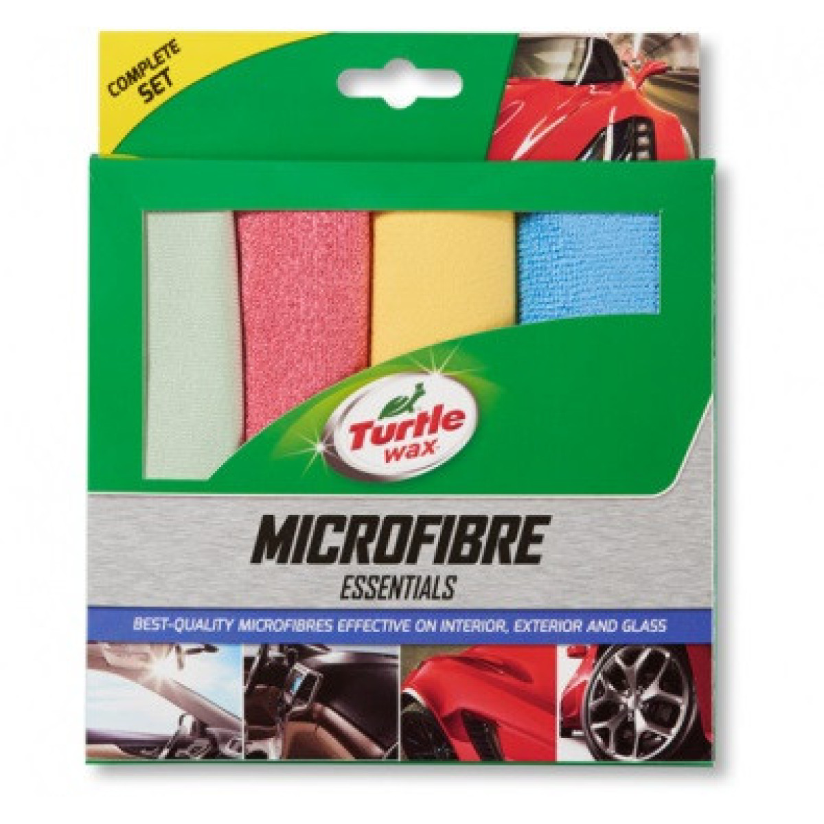 TURTLE WAX Microfiber cloth 4-pack, mikrošķiedras lupatiņu komplekts