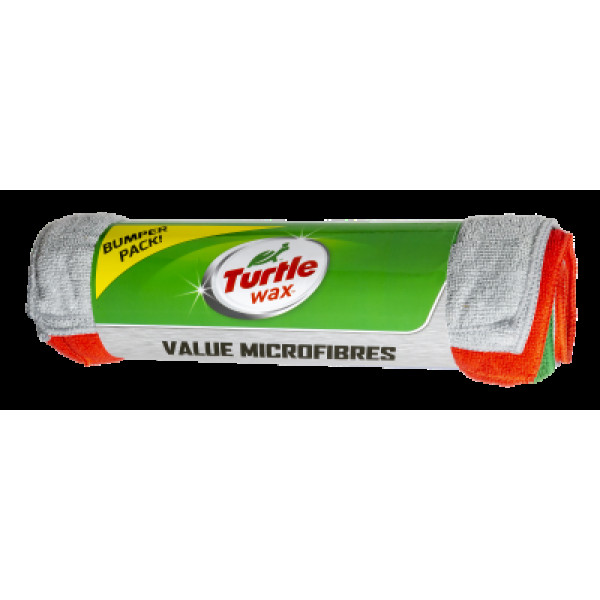 TURTLE WAX Microfiber cloth 6-pack, mikrošķiedras lupatiņu komplekts, 40x30cm, 6 gab.