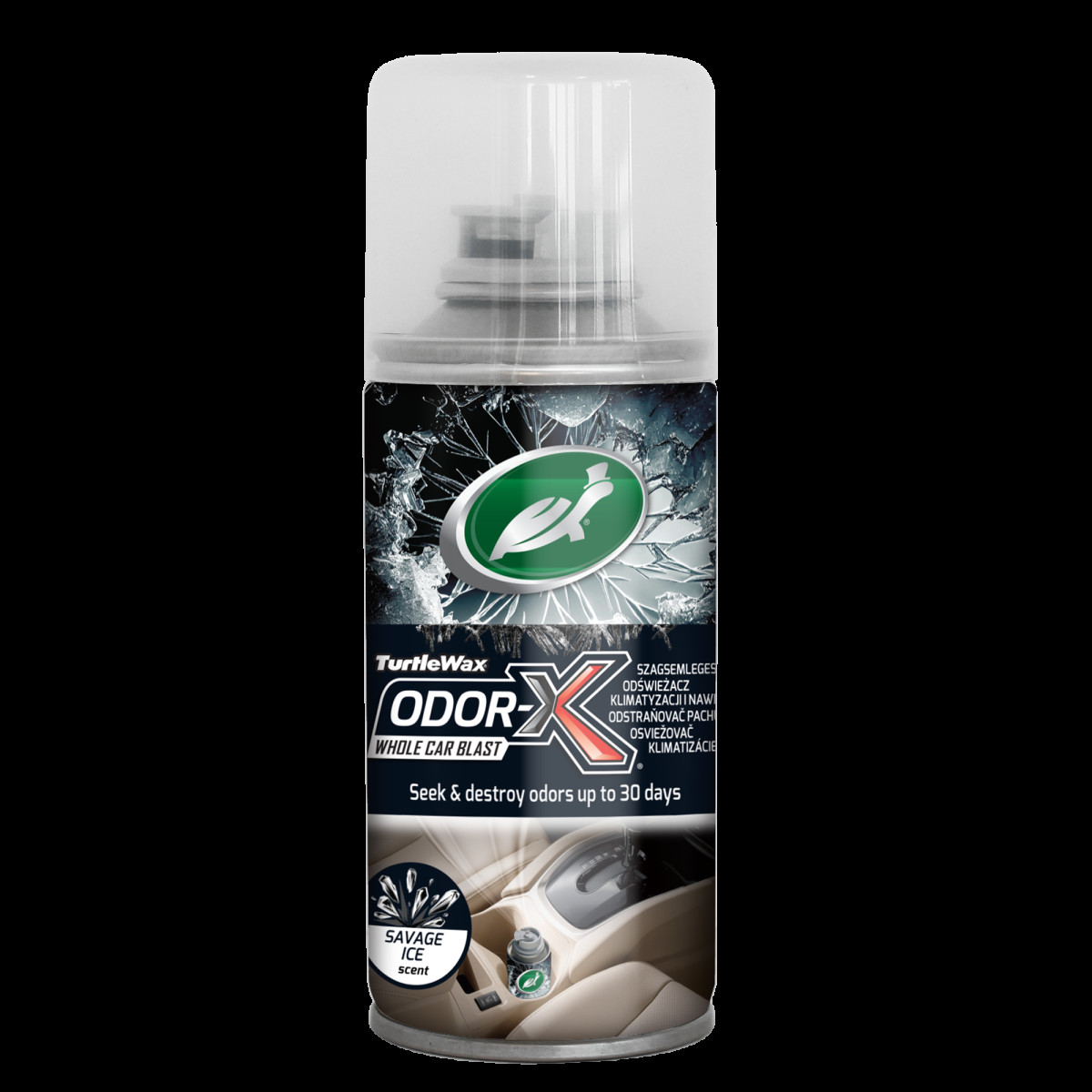 Turtle Wax ODOR-X Fogger Savage Ice, smaku likvidētājs, 100 ml Turtle Wax ODOR-X Fogger Savage Ice, smaku likvidētājs, 100 ml