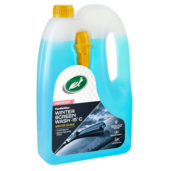 TURTLE WAX Windscreen Washer Fluid -15°C, vējstiklu mazgāšanas šķidrums, 4 l TURTLE WAX Windscreen Washer Fluid -15°C, vējstiklu mazgāšanas šķidrums, 4 l