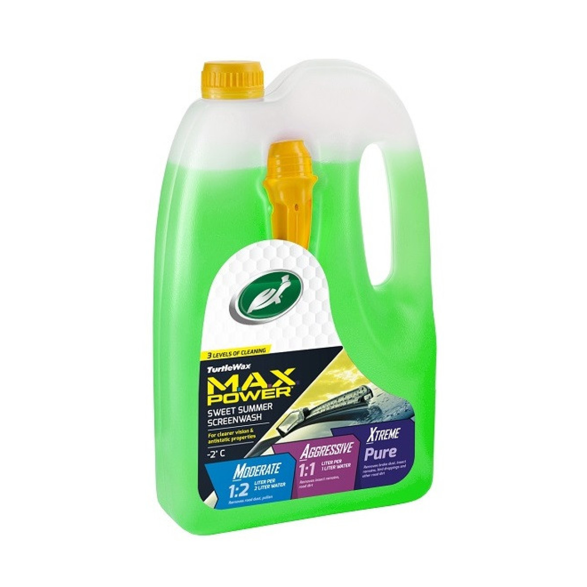 TURTLE WAX Windscreen Washer Fluid M.A.X. Power -2°C, vējstiklu mazgāšanas šķidrums, 4 l