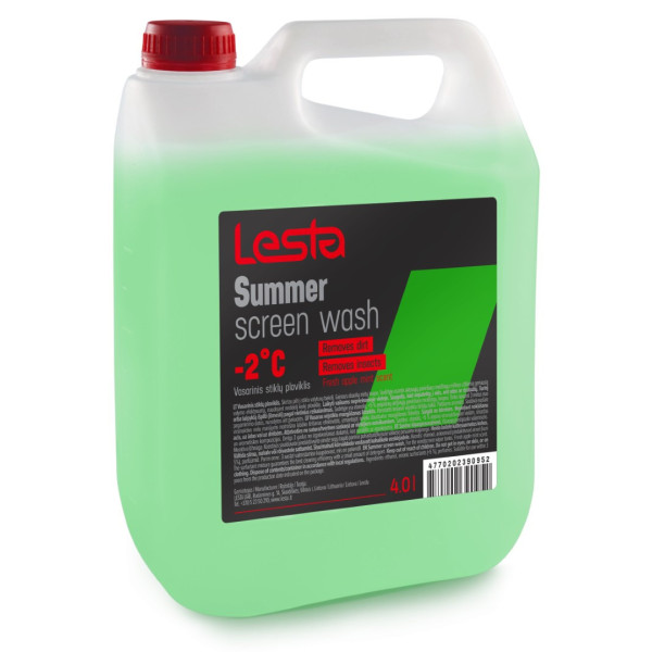 LESTA Windscreen Washer Fluid, vējstiklu mazgāšanas šķidrums, 4 L