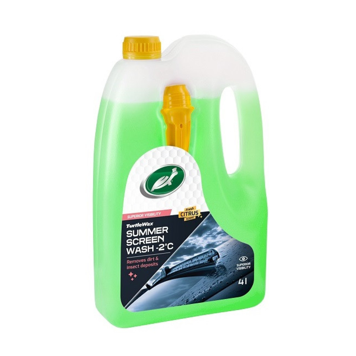 TURTLE WAX Windscreen Washer Fluid -2°C, vējstiklu mazgāšanas šķidrums, 4 l
