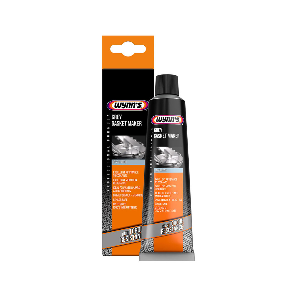 WYNNS Grey Gasket Maker, pelēks hermētiķis, 80 ml