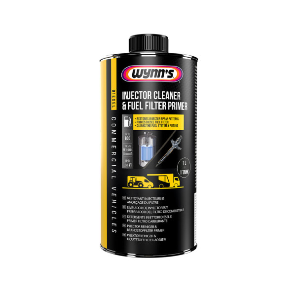 WYNNS Injector Cleaner&Filter Primer, dīzeļdegvielas iesmidzinātāju tīrītājs un filtra aizsargs, 1 l