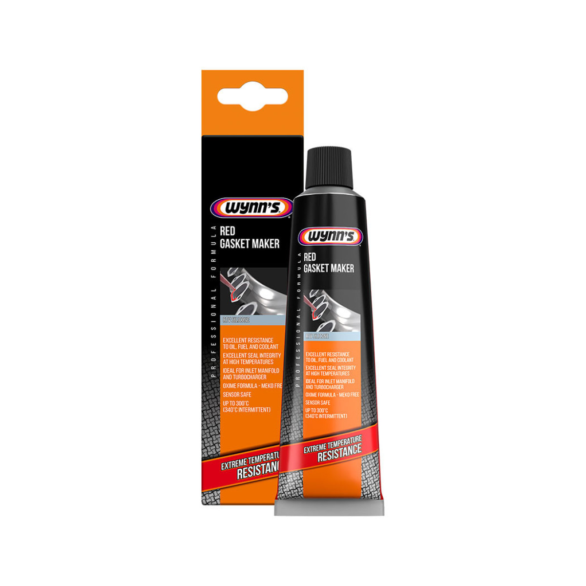 WYNNS Red Gasket Maker, sarkans hermētiķis, 80 ml