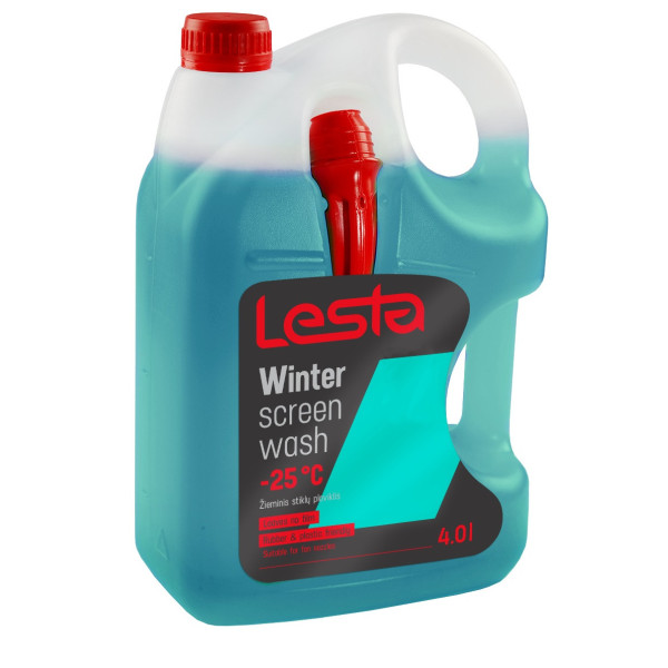 LESTA Windscreen Washer Fluid -25°C, vējstiklu mazgāšanas šķidrums, 4l