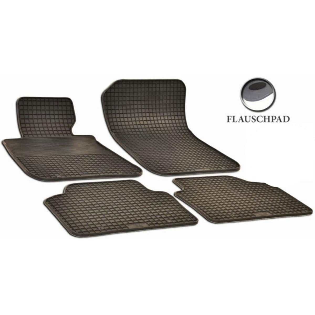 Gumijas paklājiņi BMW 3 (E90, FL clips) 2004-2013g.,