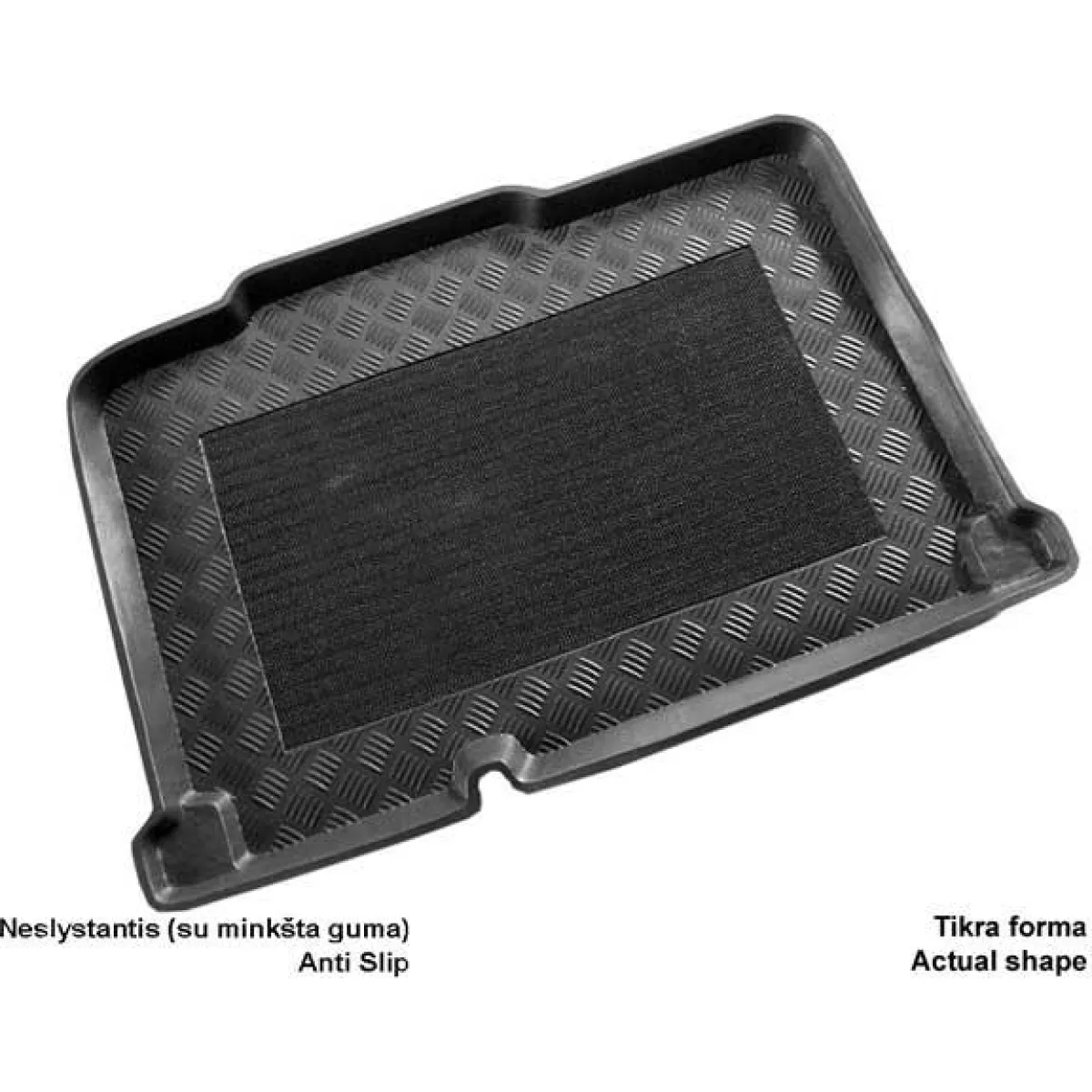 Plastmasas bagāžnieka paklājiņš Opel Corsa D (apatinis) 2006-2014g. Plastmasas bagāžnieka paklājiņš Opel Corsa D (apatinis) 2006-2014g.