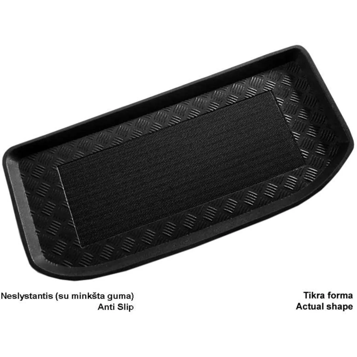 Plastmasas bagāžnieka paklājiņš Seat Mii no 2011g. (viršutinis) Plastmasas bagāžnieka paklājiņš Seat Mii no 2011g. (viršutinis)
