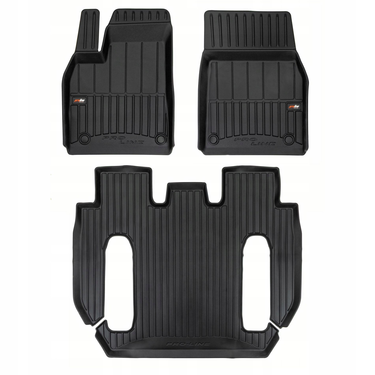 Gumijas paklājiņi Proline Tesla Model X Crossover, 6 seats, post-facelift no 2022g.