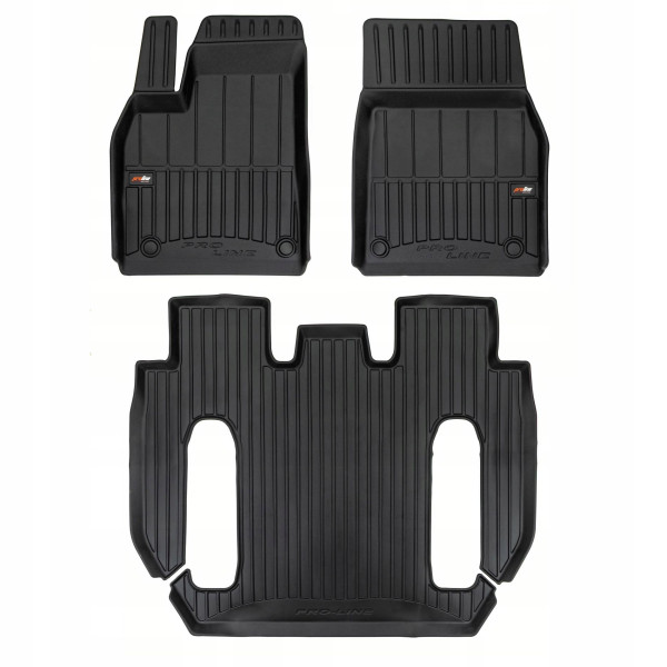 Gumijas paklājiņi Proline Tesla Model X Crossover, 6 seats, post-facelift no 2022g.