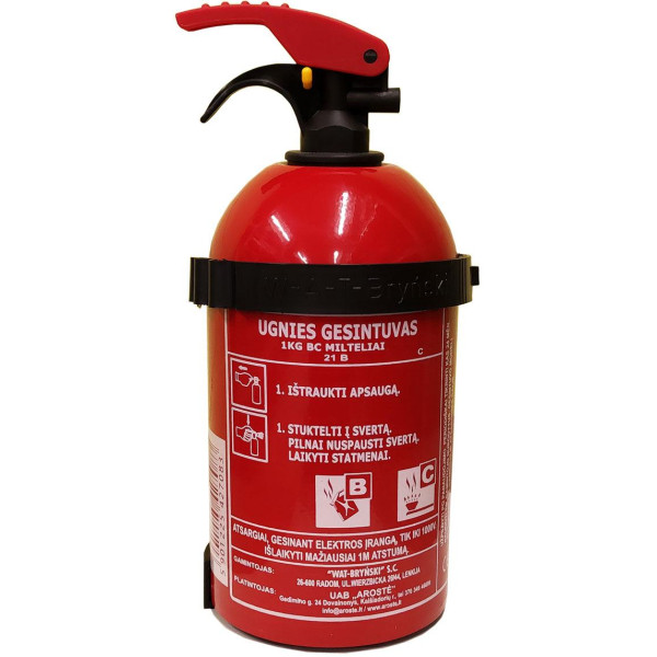 Ugunsdzēšamais aparāts GP-1kg PUGz ar piekari