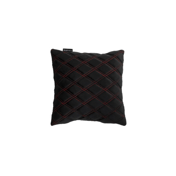 EVAtech Autospilvens 30x30 cm - melna / sarkans šuvums