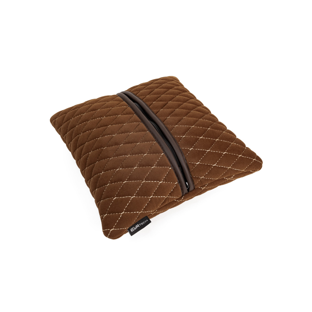 EVAtech Autospilvens 30x30 cm - brūns / brūnas šuvums EVAtech Autospilvens 30x30 cm - brūns / brūnas šuvums