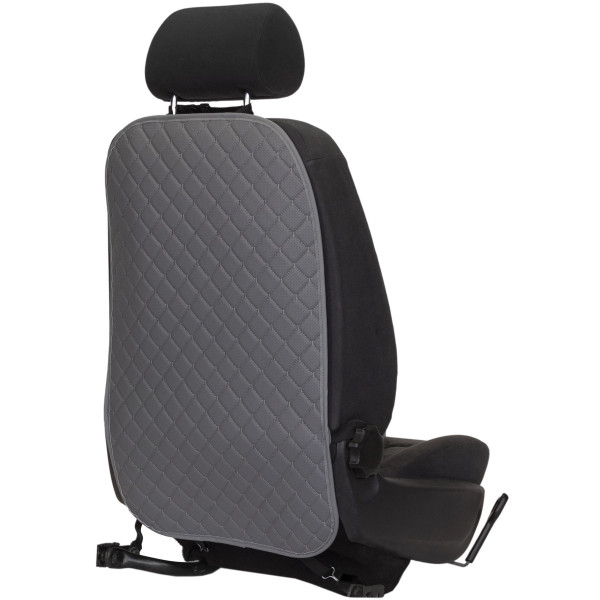 EVAtech ECO Bērnu Autokrēsla Aizmugures Aizsargs 75x46 cm - pelēks / pelēks malas / pelēkas šuvums