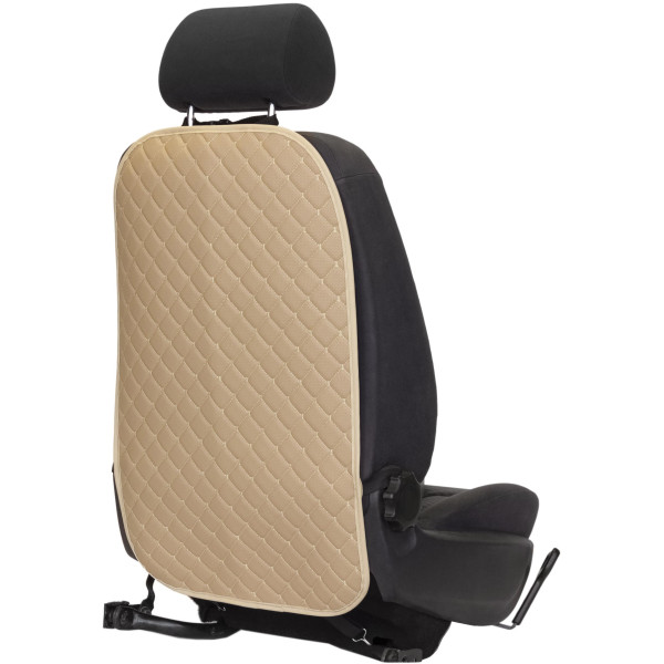 EVAtech ECO Bērnu Autokrēsla Aizmugures Aizsargs 75x46 cm - smilšu / smilšu malas / smilšu šuvums