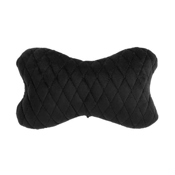 EVAtech Auto Kakla Spilvens 27x16 cm - melna / melnas šuvums