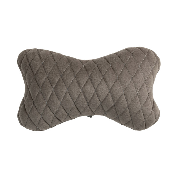 EVAtech Auto Kakla Spilvens 27x16 cm - pelēks / pelēkas šuvums