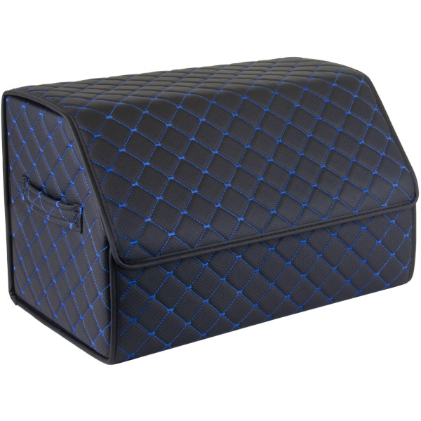 EVAtech Bagāžas nodalījuma organizators ECO M 30x30x50 cm - melna / melnas malas / zils šuvums / melns iekšpuse