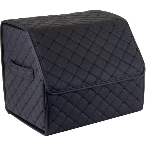 EVAtech Bagāžas nodalījuma organizators ECO S 30x30x35 cm - melna / melnas malas / melnas šuvums / sarkans iekšpuse