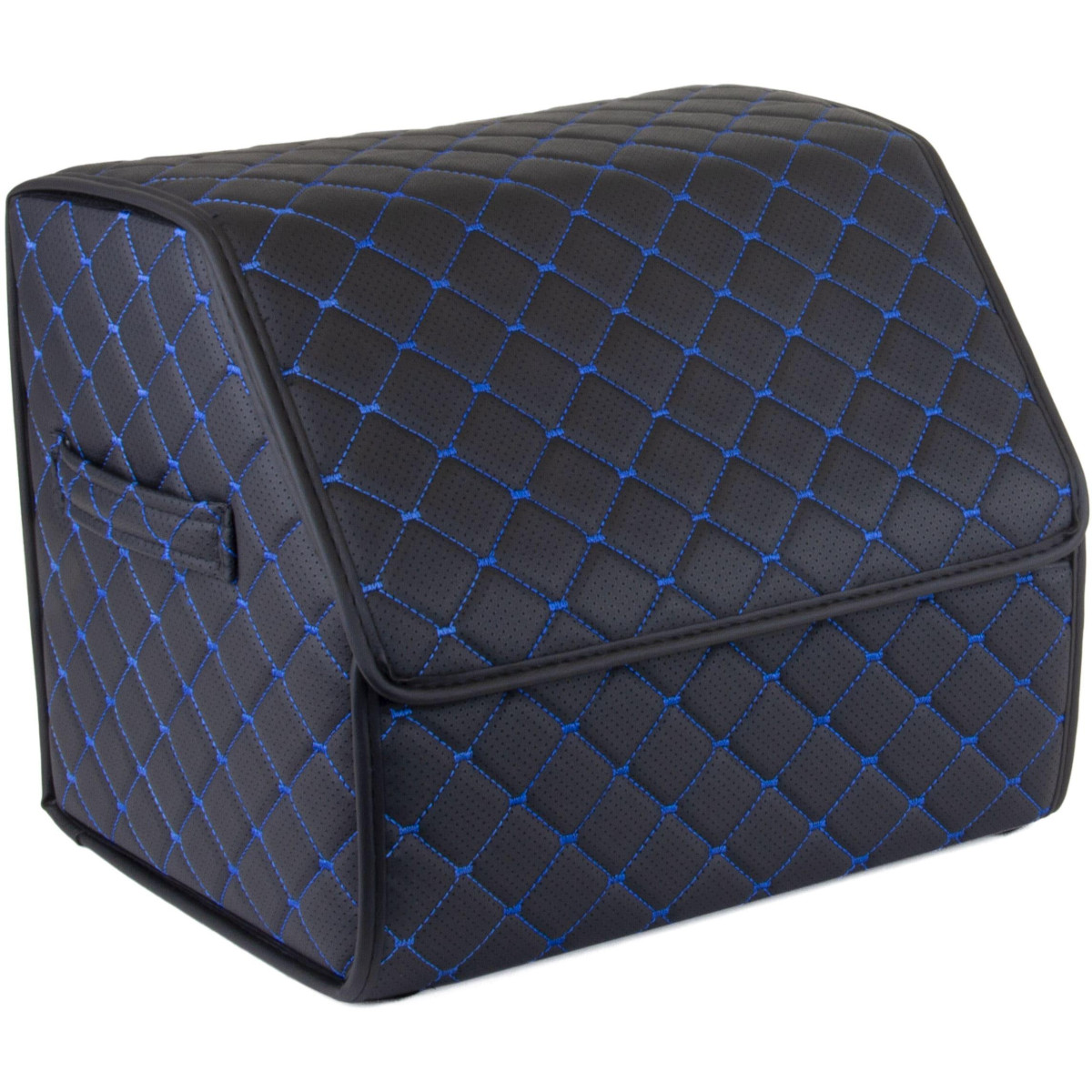 EVAtech Bagāžas nodalījuma organizators ECO S 30x30x35 cm - melna / melnas malas / zils šuvums / melns iekšpuse