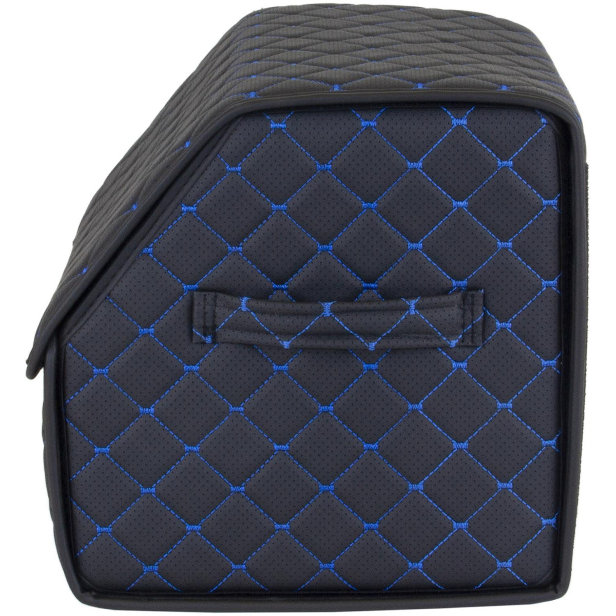 EVAtech Bagāžas nodalījuma organizators ECO S 30x30x35 cm - melna / melnas malas / zils šuvums / sarkans iekšpuse