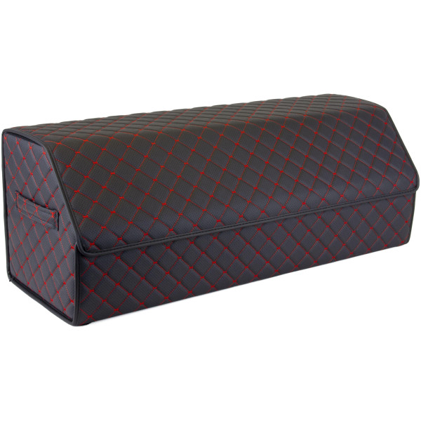 EVAtech Bagāžas nodalījuma organizators ECO XL 30x30x80 cm - melna / melnas malas / sarkans šuvums / melns iekšpuse