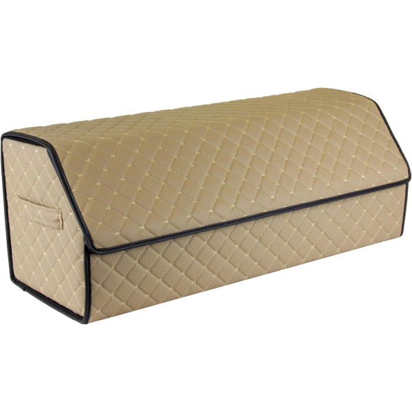 EVAtech Bagāžas nodalījuma organizators ECO XL 30x30x80 cm - smilšu / melnas malas / smilšu šuvums / sarkans iekšpuse