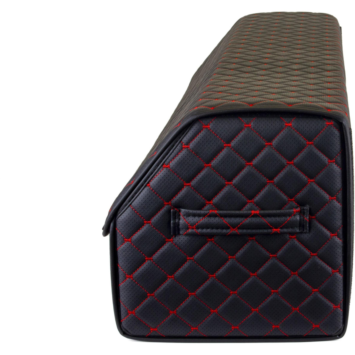 EVAtech Bagāžas nodalījuma organizators ECO XXL 30x30x100 cm - melna / melnas malas / sarkans šuvums / melns iekšpuse