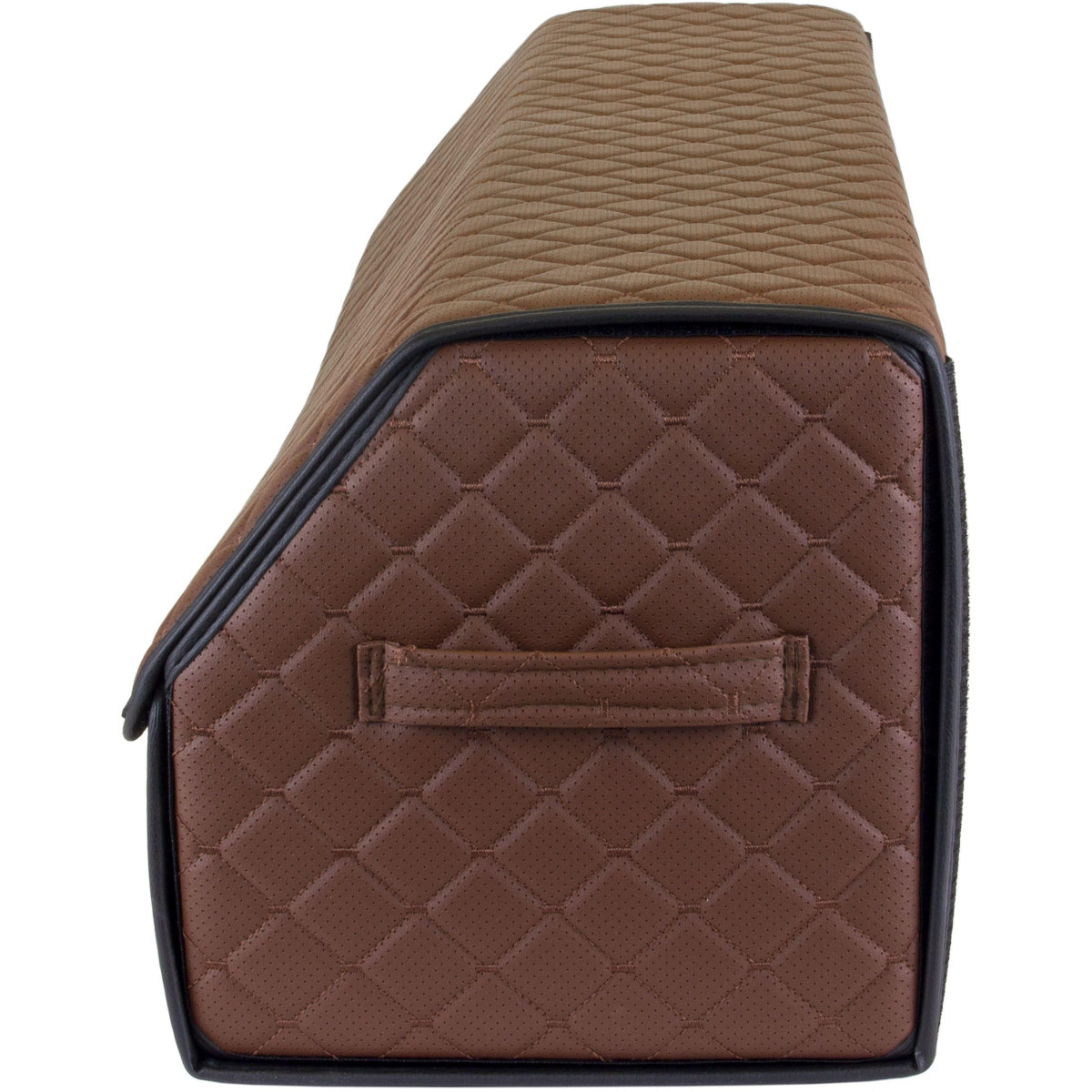 EVAtech Bagāžas nodalījuma organizators ECO XXL 30x30x100 cm - brūns / melnas malas / brūnas šuvums / melns iekšpuse