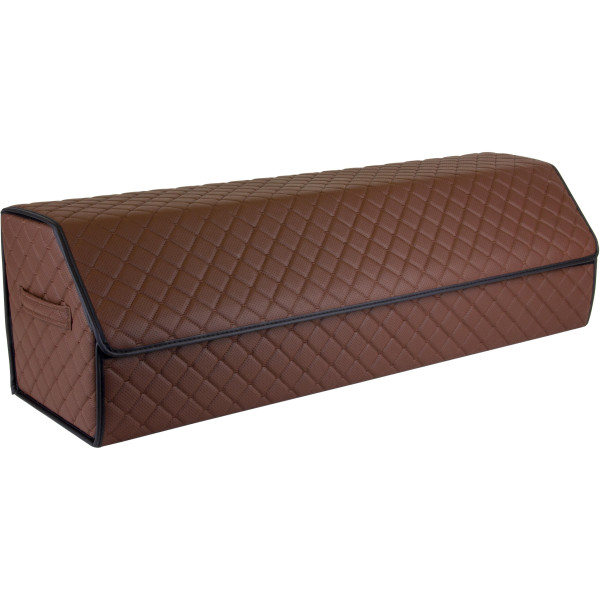 EVAtech Bagāžas nodalījuma organizators ECO XXL 30x30x100 cm - brūns / melnas malas / brūnas šuvums / sarkans iekšpuse