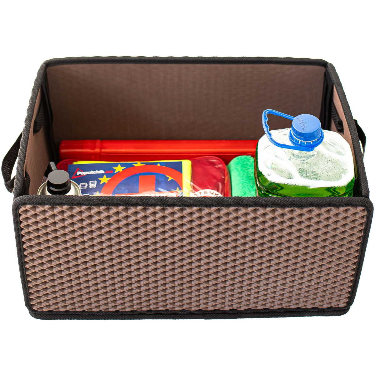 EVAtech Bagāžas nodalījuma organizators LightBox 33x50x25 cm - brūns / melnas malas