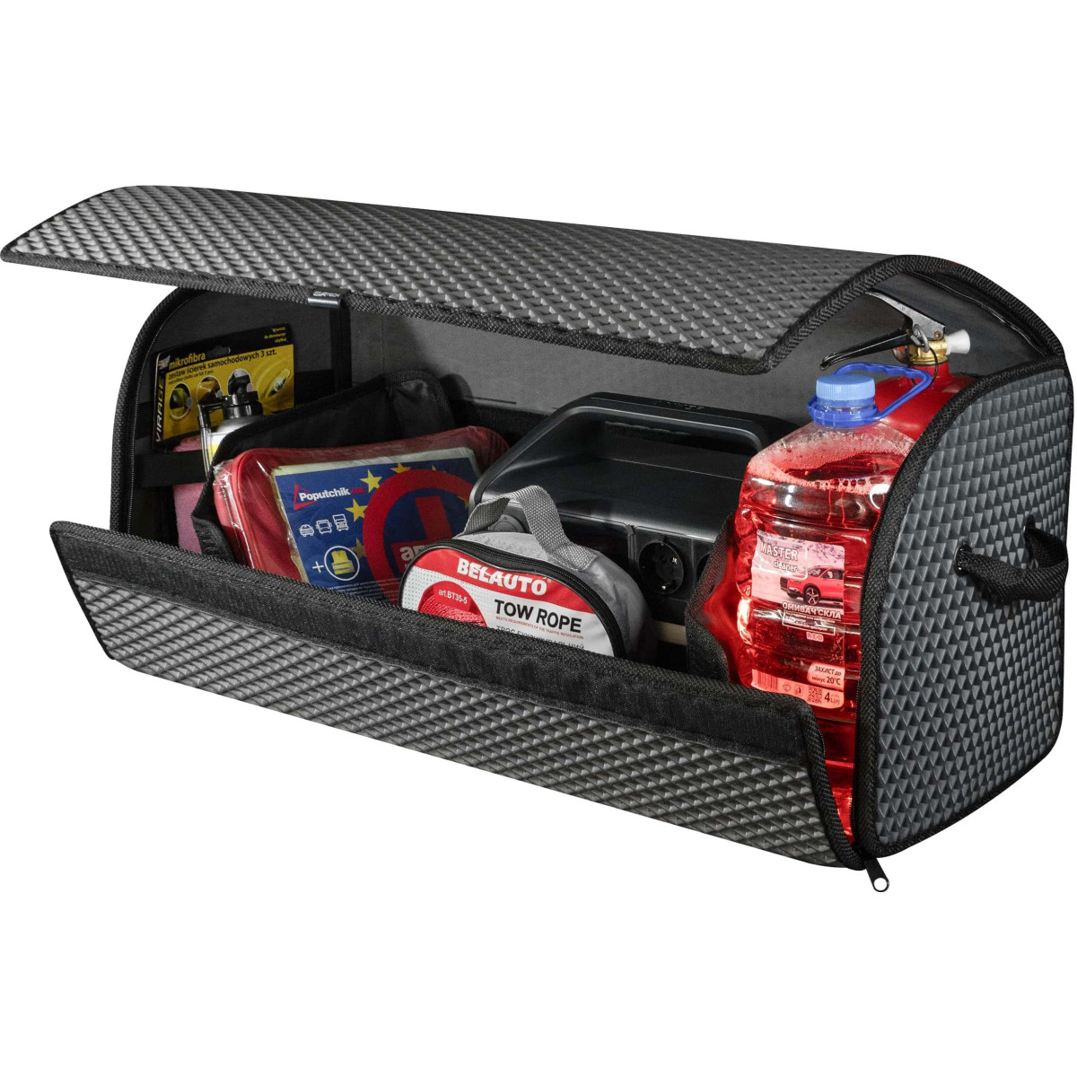 EVAtech Bagāžas nodalījuma organizators PRO L 32x75x30 cm - pelēks / melnas malas