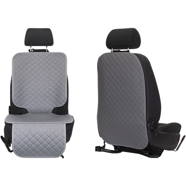 EVAtech ECO Auto Sēdekļa Aizsargu Komplekts - pelēks / pelēks malas / pelēkas šuvums