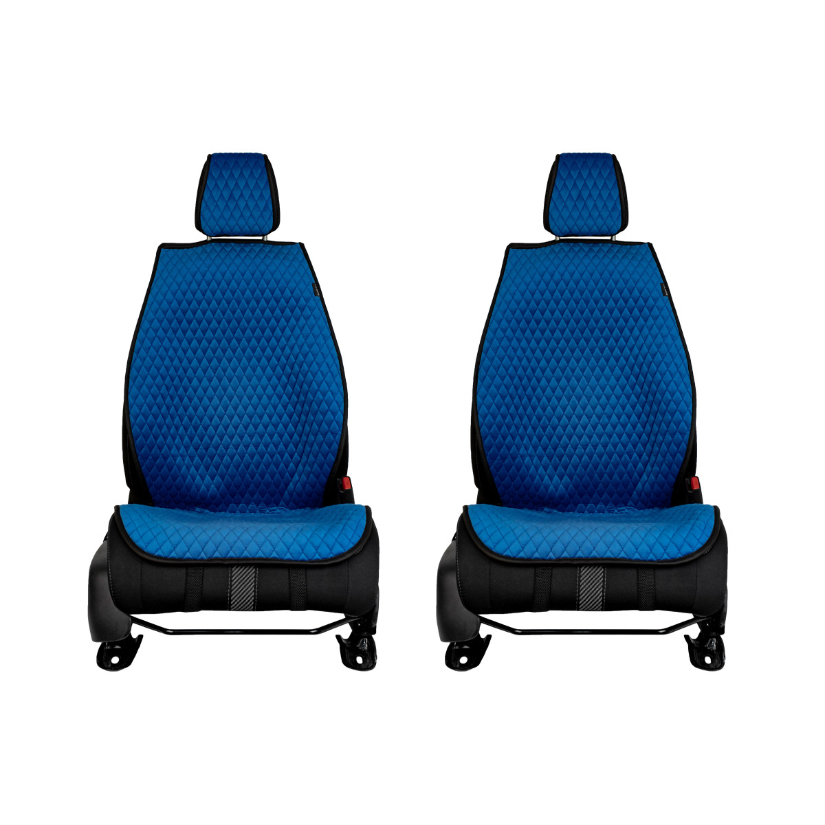 EVAtech PRO sēdekļu pārvalki, 2gab. - zils / melnas malas / zils šuvums