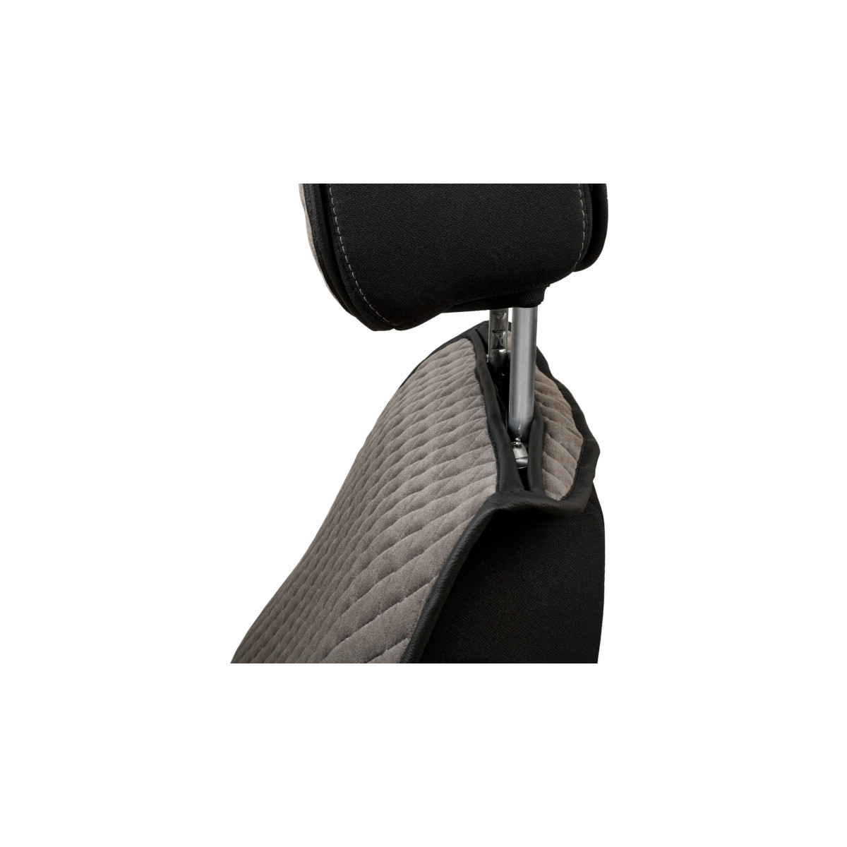 EVAtech PRO sēdekļu pārvalki, 2gab. -  pelēks / melnas malas / pelēkas šuvums