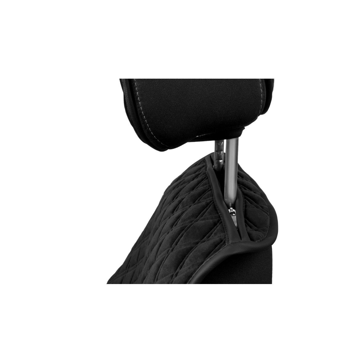 EVAtech Standard sēdekļu pārvalki, 2gab. - melna / melnas malas / melnas šuvums