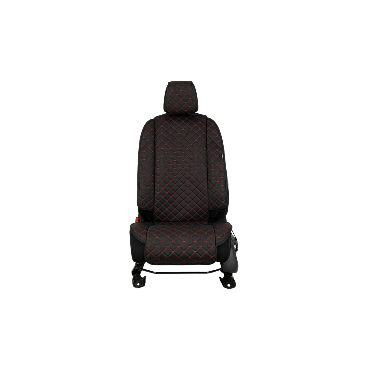EVAtech ECO Max sēdekļa pārvalks, 1gab. - melna / melnas malas / sarkans šuvums EVAtech ECO Max sēdekļa pārvalks, 1gab. - melna / melnas malas / sarkans šuvums