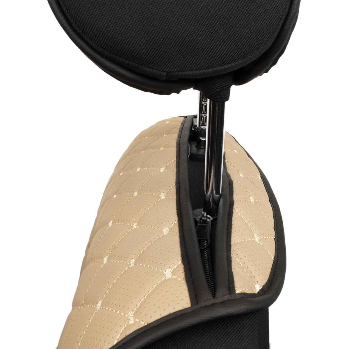 EVAtech ECO Basic sēdekļu pārvalki, 3gab. - smilšu / melnas malas / smilšu šuvums