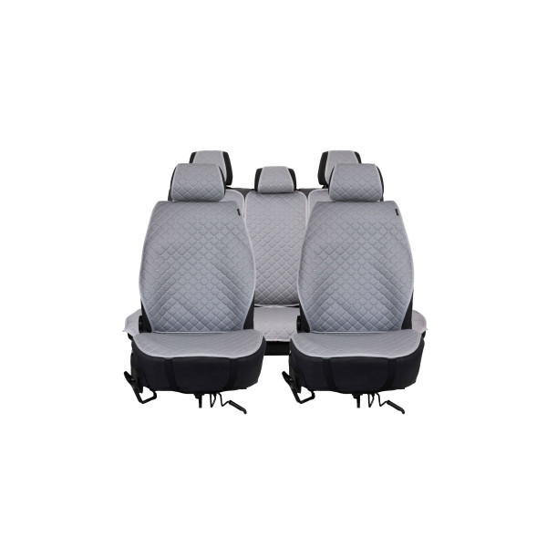EVAtech ECO PRO sēdekļu pārvalki, 3gab. - pelēks / pelēks malas / pelēkas šuvums