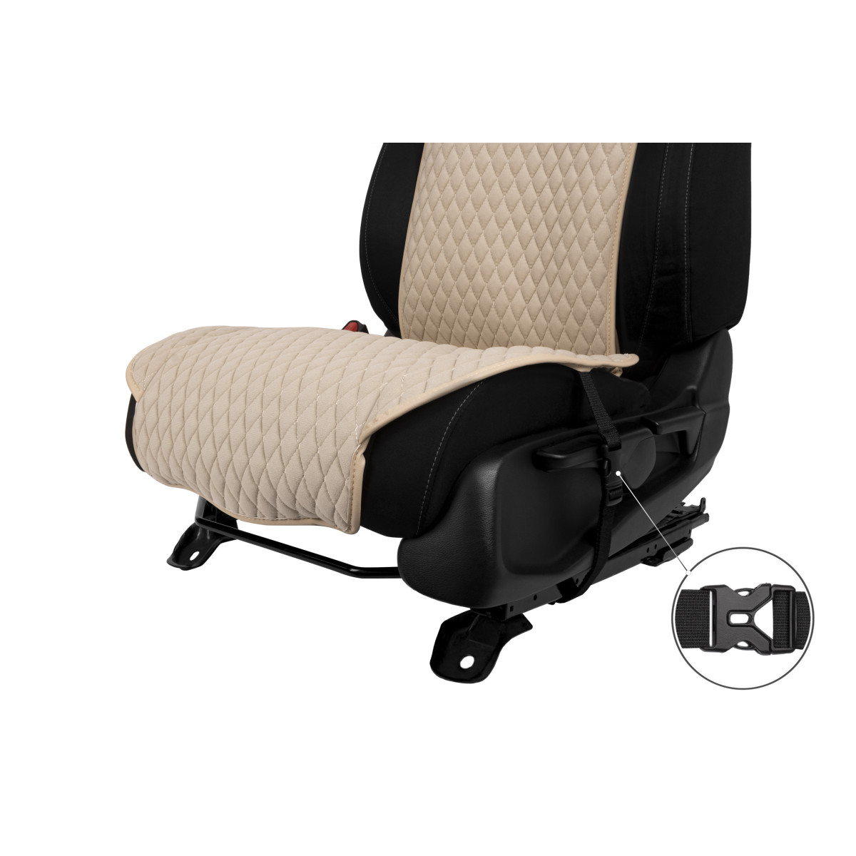 EVAtech Standard sēdekļu pārvalki, 3gab. - smilšu / smilšu malas / smilšu šuvums