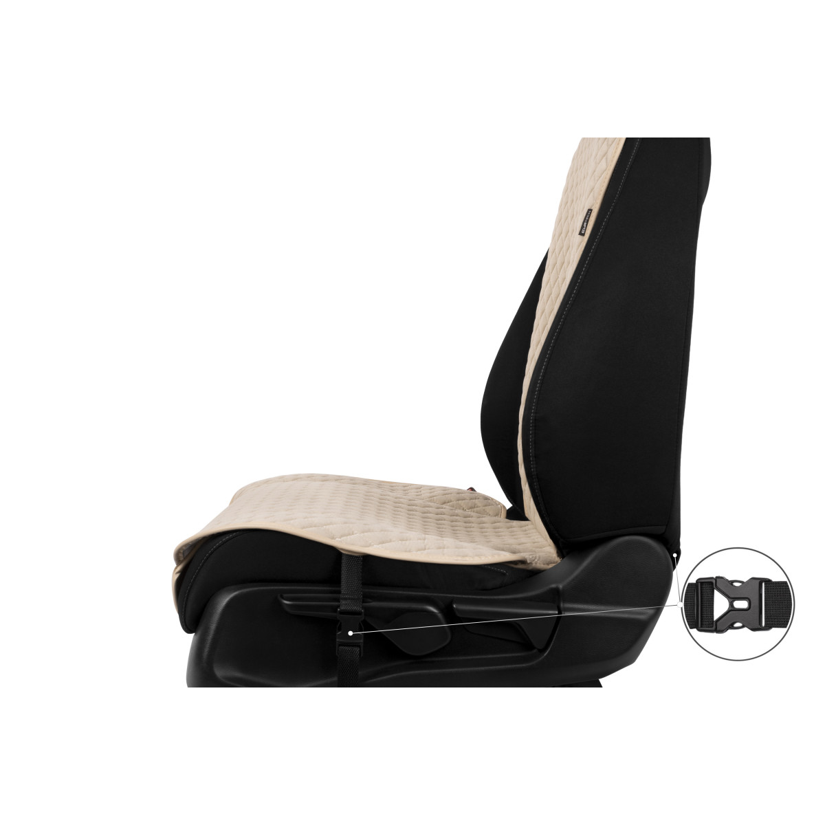 EVAtech Standard sēdekļu pārvalki, 3gab. - smilšu / smilšu malas / smilšu šuvums