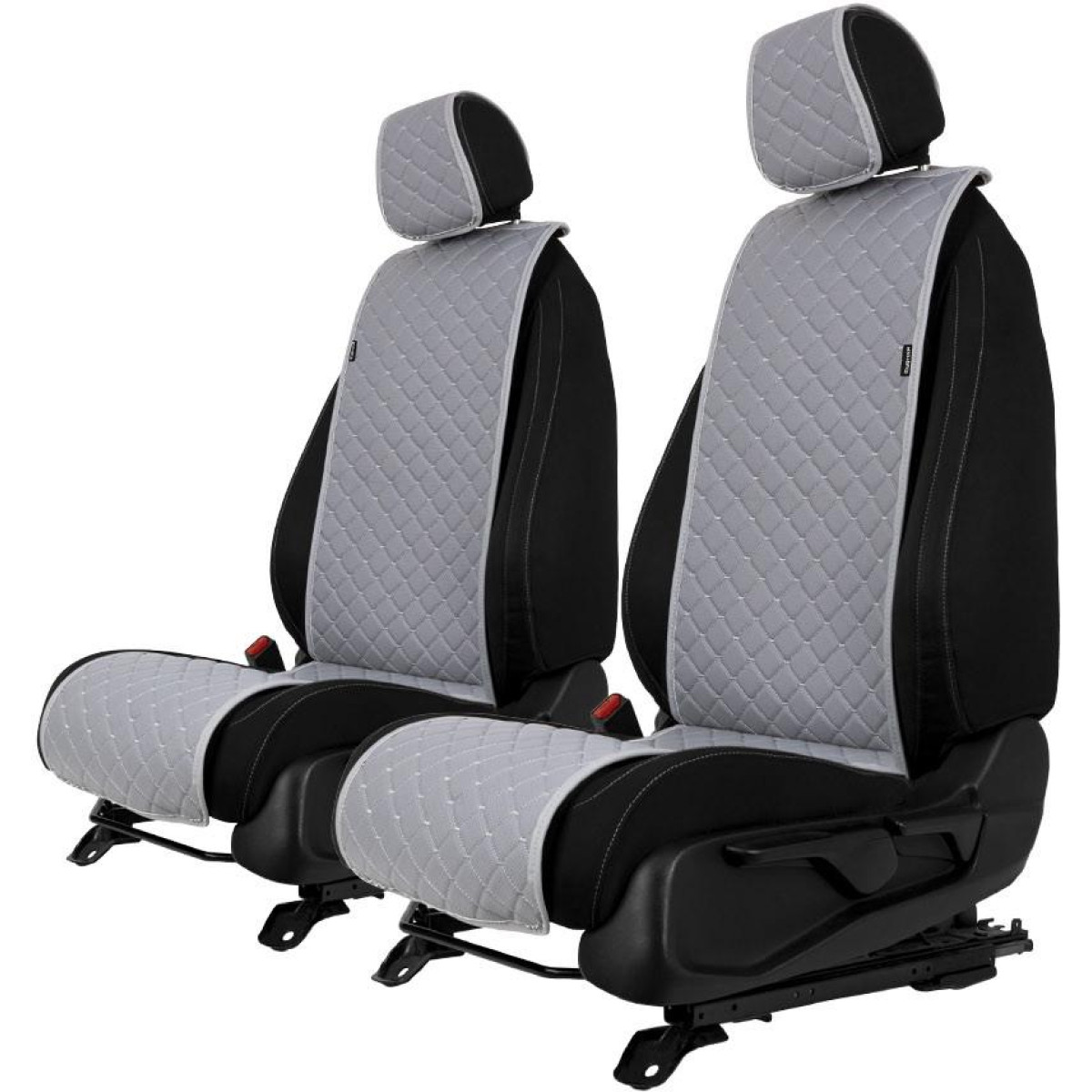 EVAtech ECO Basic sēdekļu pārvalki, 2gab. - pelēks / pelēks malas / pelēkas šuvums EVAtech ECO Basic sēdekļu pārvalki, 2gab. - pelēks / pelēks malas / pelēkas šuvums