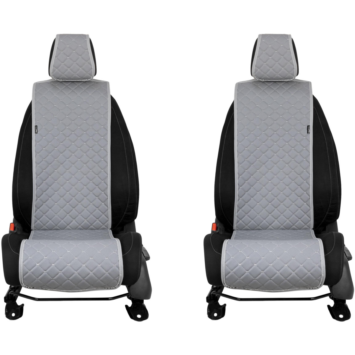 EVAtech ECO Basic sēdekļu pārvalki, 2gab. - pelēks / pelēks malas / pelēkas šuvums EVAtech ECO Basic sēdekļu pārvalki, 2gab. - pelēks / pelēks malas / pelēkas šuvums