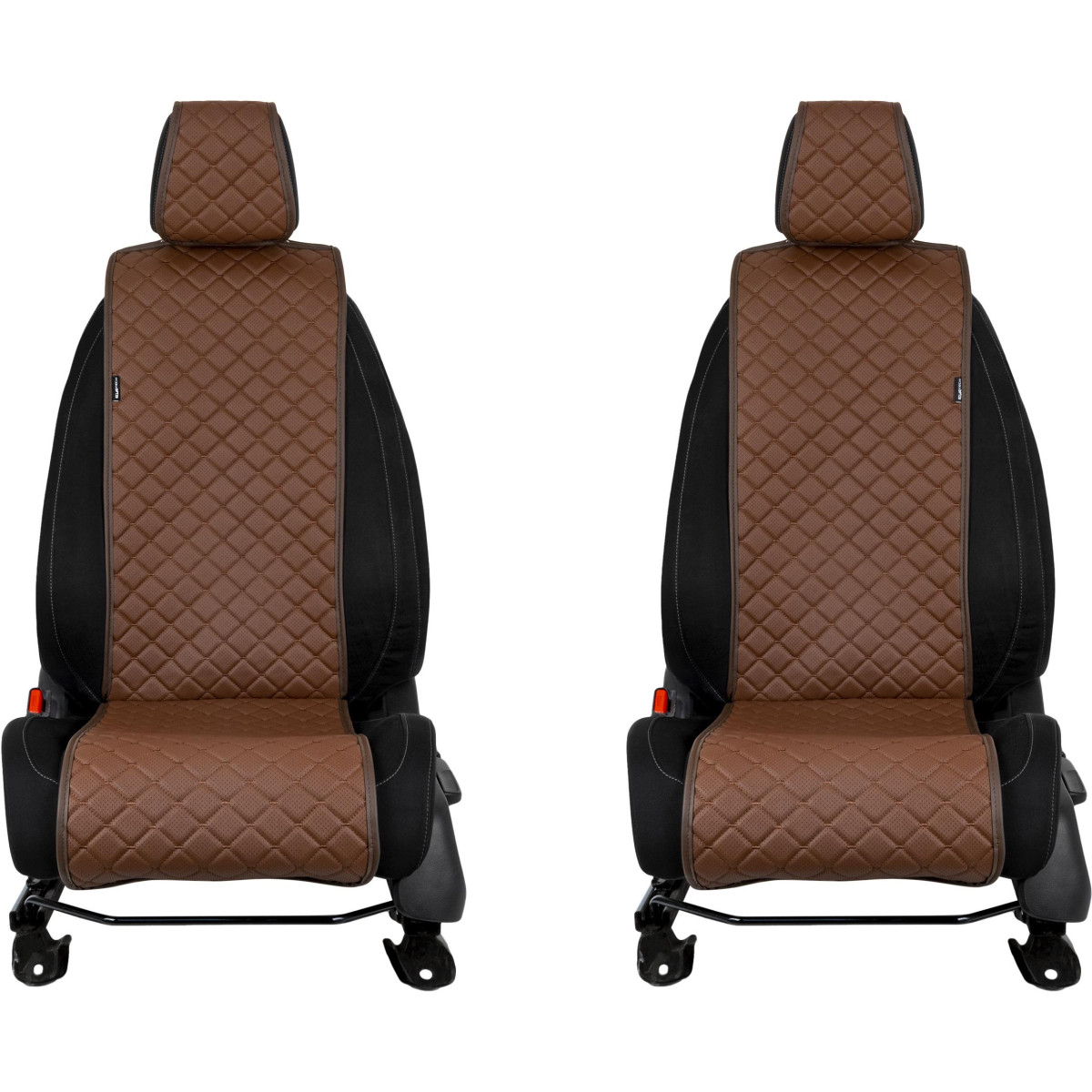 EVAtech ECO Basic sēdekļu pārvalki, 2gab. - brūns / brūns malas / brūnas šuvums EVAtech ECO Basic sēdekļu pārvalki, 2gab. - brūns / brūns malas / brūnas šuvums