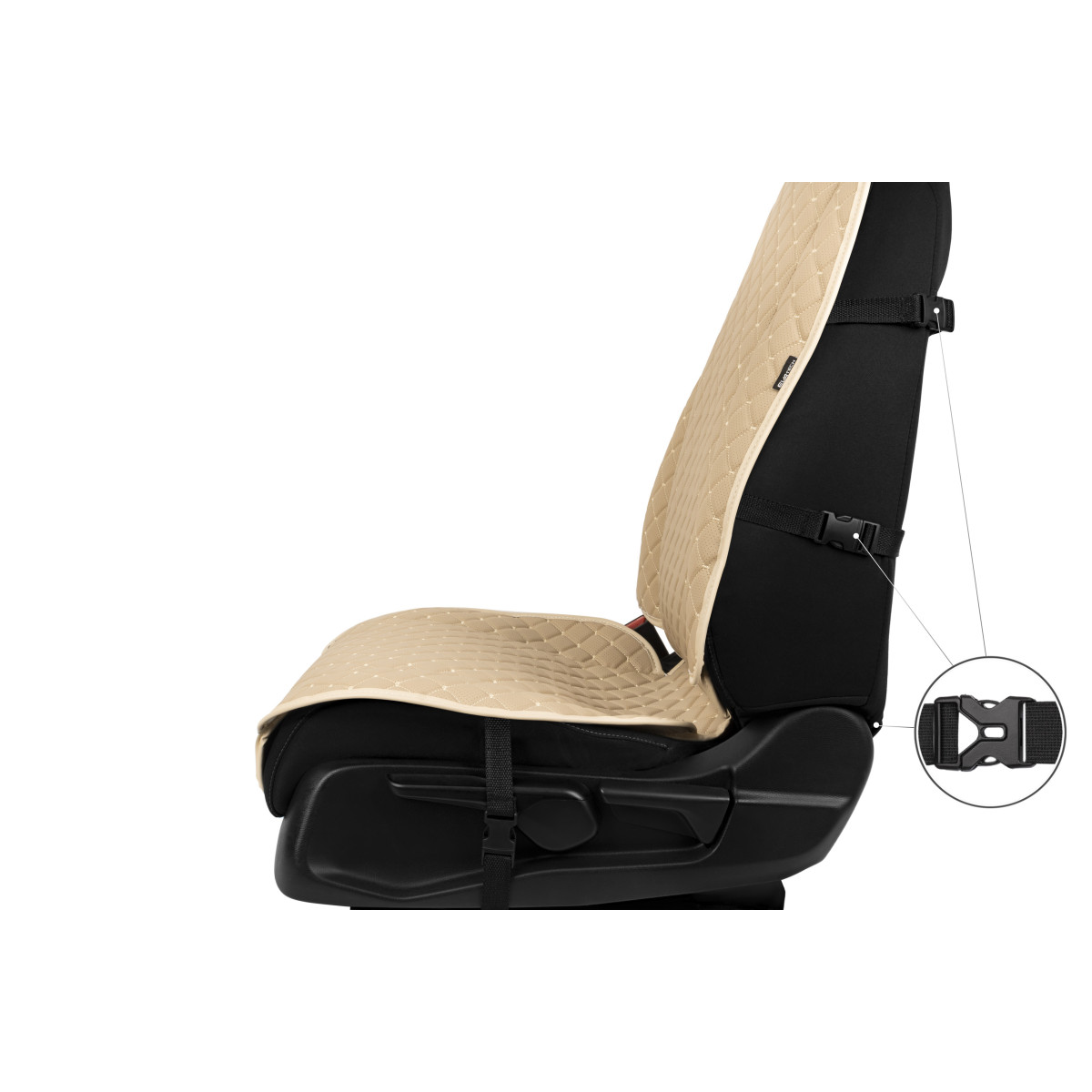 EVAtech ECO Max sēdekļu pārvalki, 2gab. - smilšu / smilšu malas / smilšu šuvums