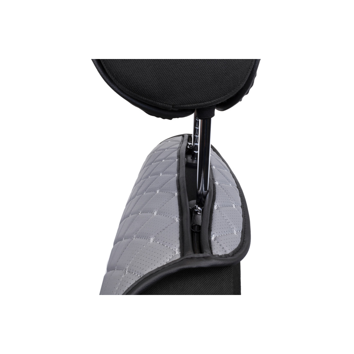 EVAtech ECO Standard sēdekļu pārvalki, 2gab. - pelēks / melnas malas / pelēkas šuvums