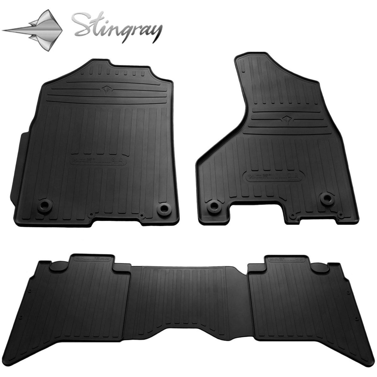 Gumijas paklājiņi DODGE RAM 1500 Crew cab 2009-2018g., 4gab. / 1053064 Gumijas paklājiņi DODGE RAM 1500 Crew cab 2009-2018g., 4gab. / 1053064