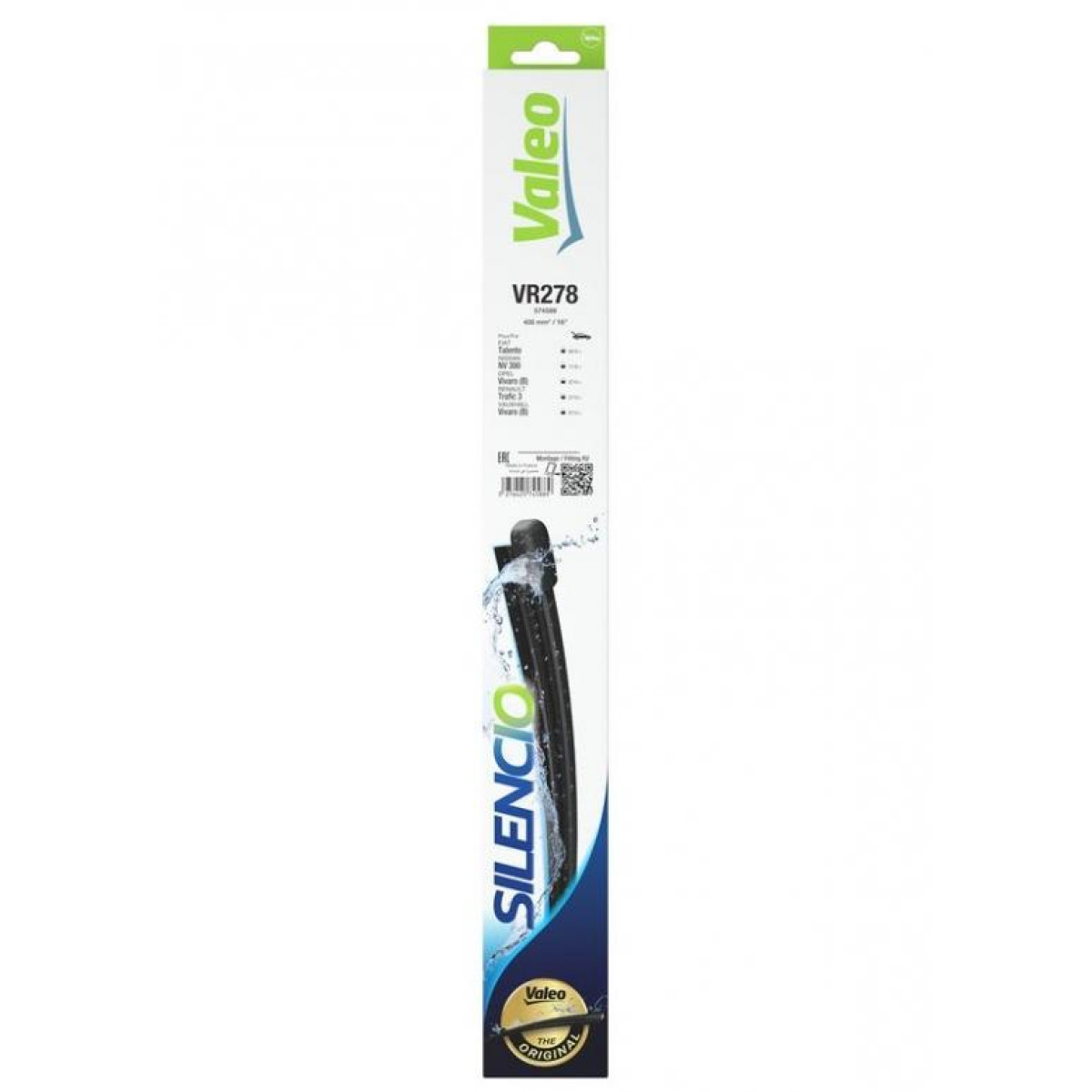 Aizmugures tīrītājs Valeo Silencio Rear VR278, 400 mm Aizmugures tīrītājs Valeo Silencio Rear VR278, 400 mm